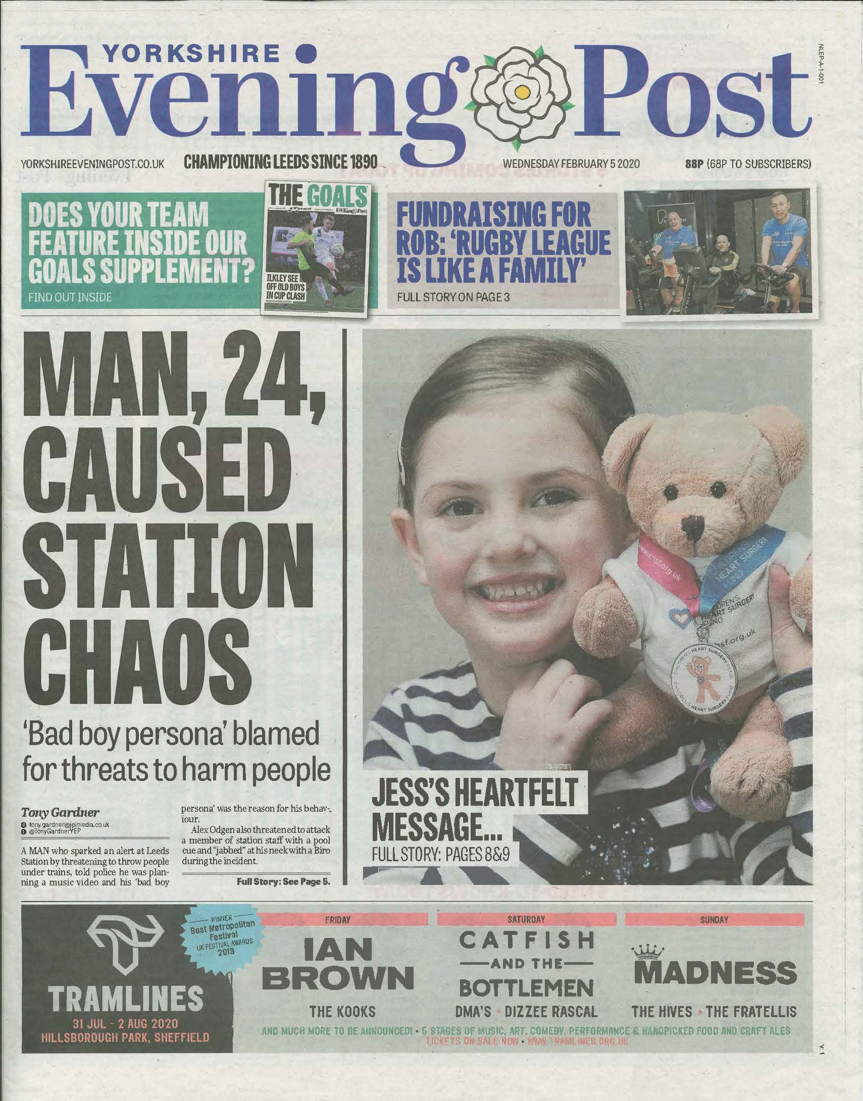 Yorkshire Evening Post say "Have a Heart" for CHSF CHSF