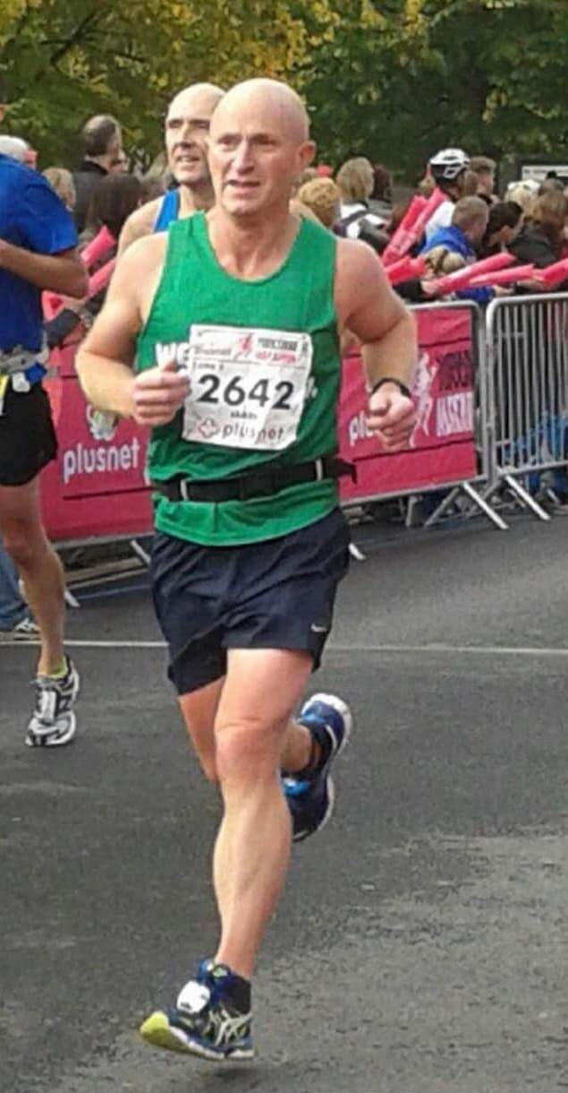 James Lacey running a marathon
